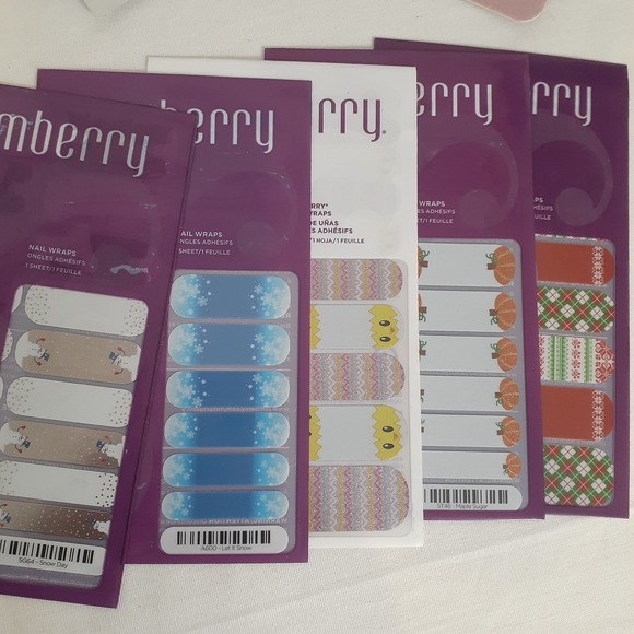 Jamberry‎ Lot Nail Wrap Variety Colorful with Mini Heater and tools - Picture 4 of 7